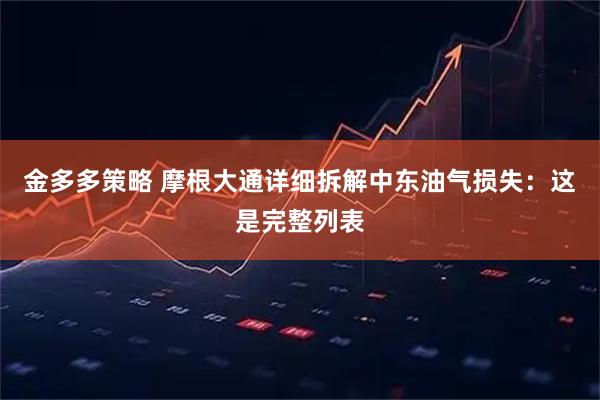 金多多策略 摩根大通详细拆解中东油气损失：这是完整列表